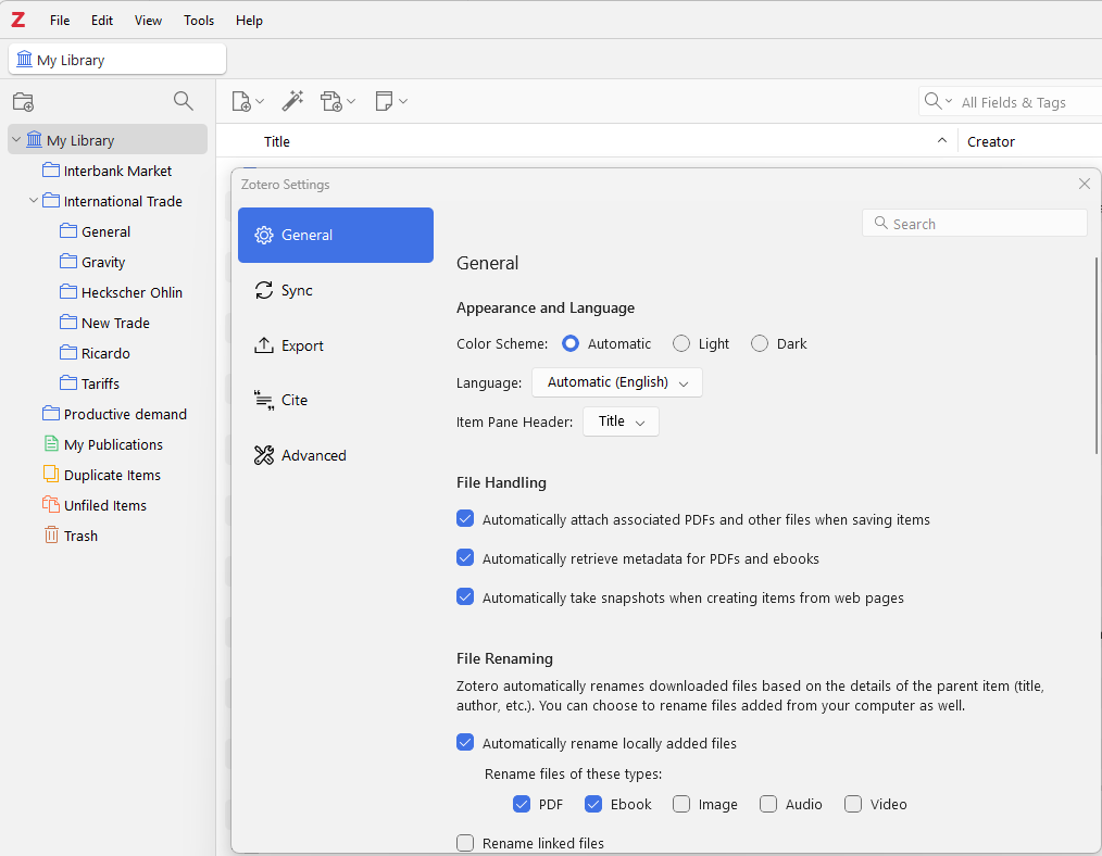 Zotero PDF Retrieval Enable